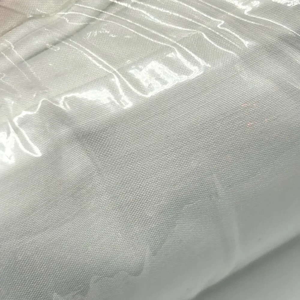 Vtg Cannon Crib Fitted Sheet White Percale Cotton 180 thread Made USA Craft NOS